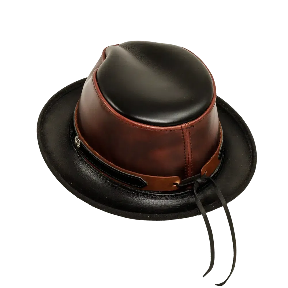 Rocky | Womens Leather Fedora Hat