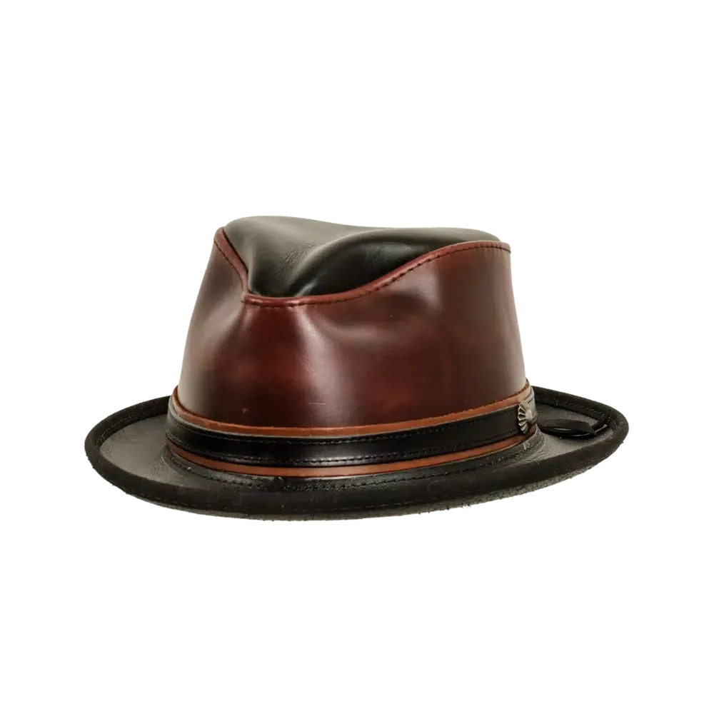 Rocky | Womens Leather Fedora Hat