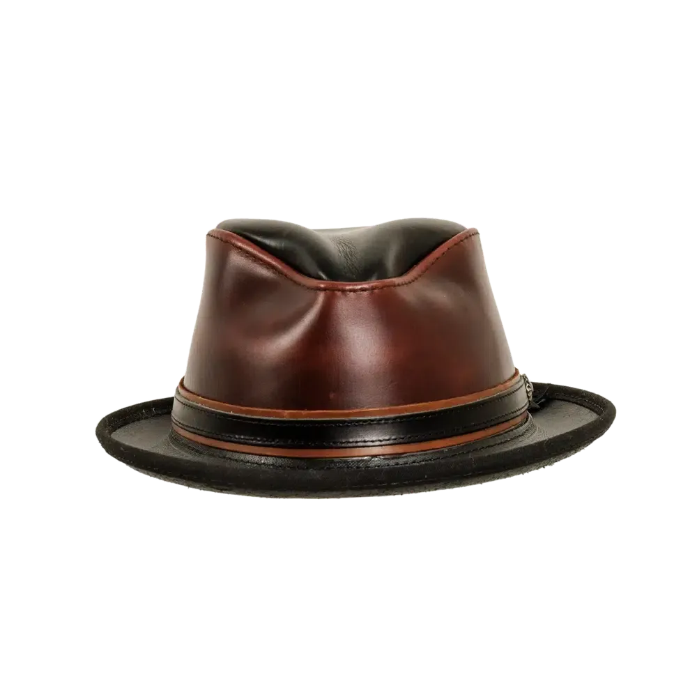 Rocky | Womens Leather Fedora Hat