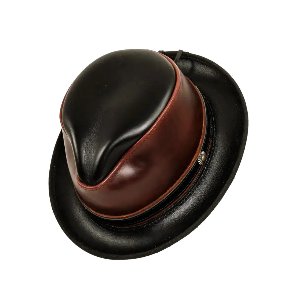Rocky | Womens Leather Fedora Hat