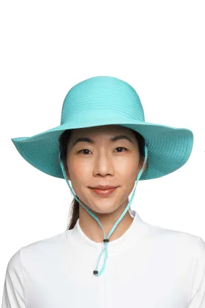 Shelly Shapeable Travel Sun Hat | Bay Aqua