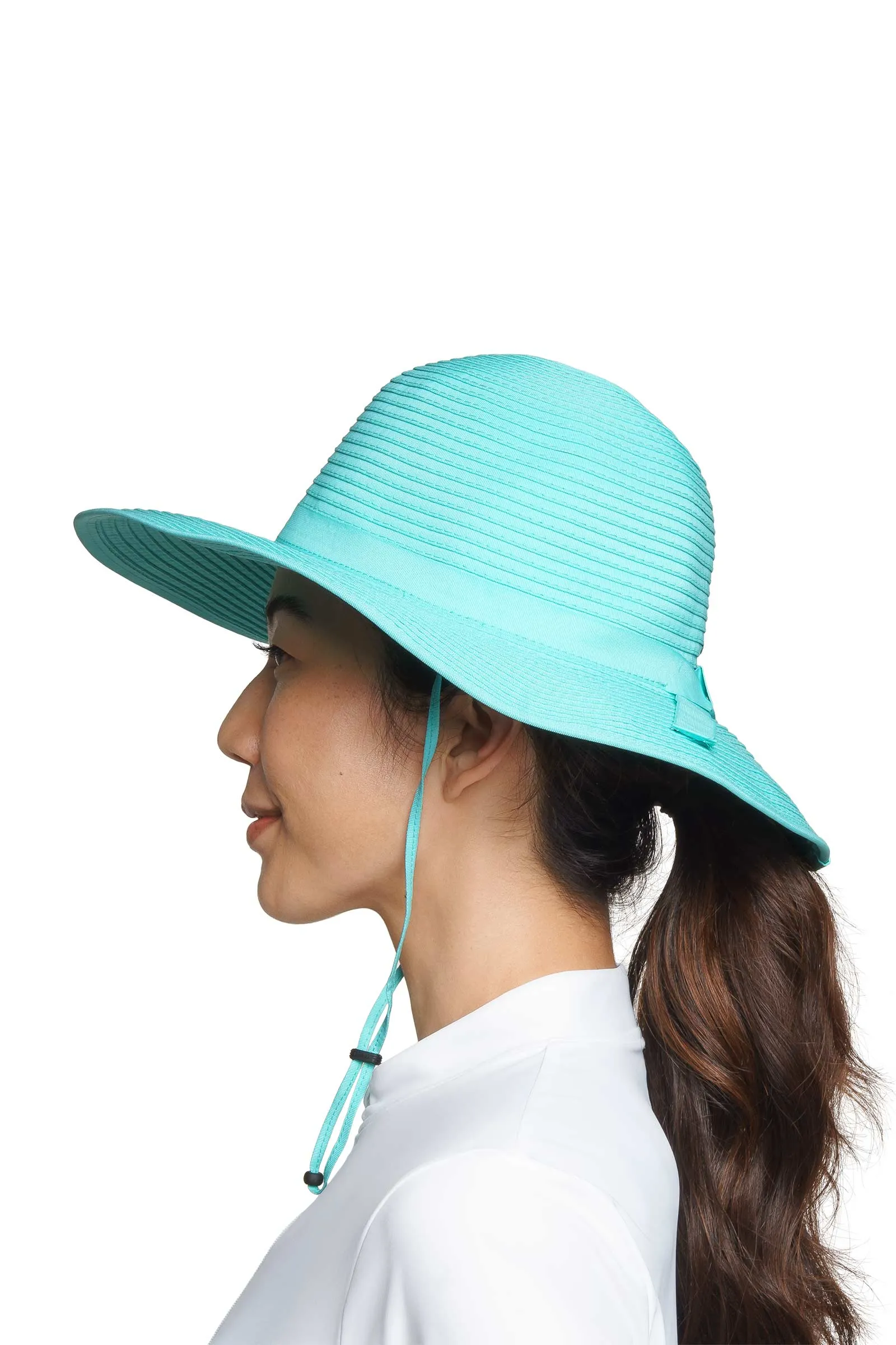 Shelly Shapeable Travel Sun Hat | Bay Aqua