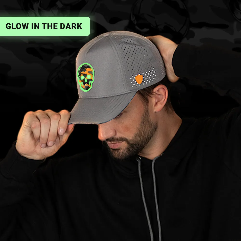 Special Edition Performance Snapback | Skull Orange Military Camo | Grey
