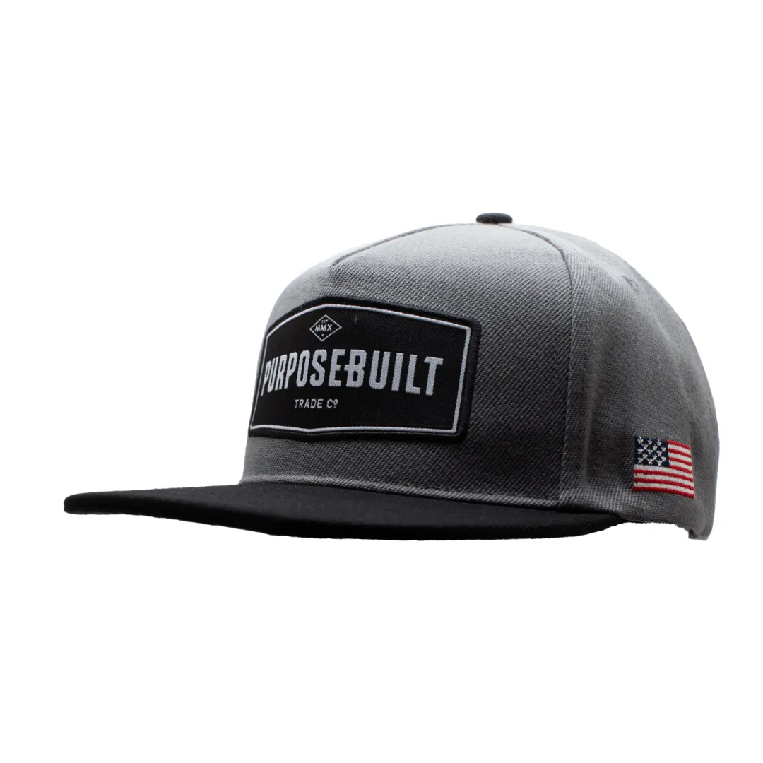 The Badge Hat - Black & Grey