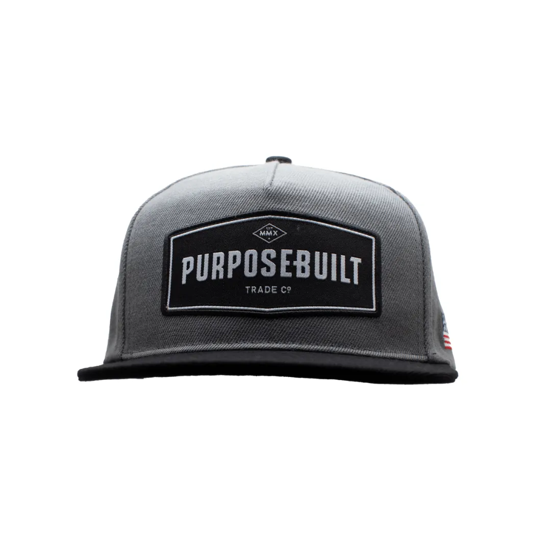 The Badge Hat - Black & Grey
