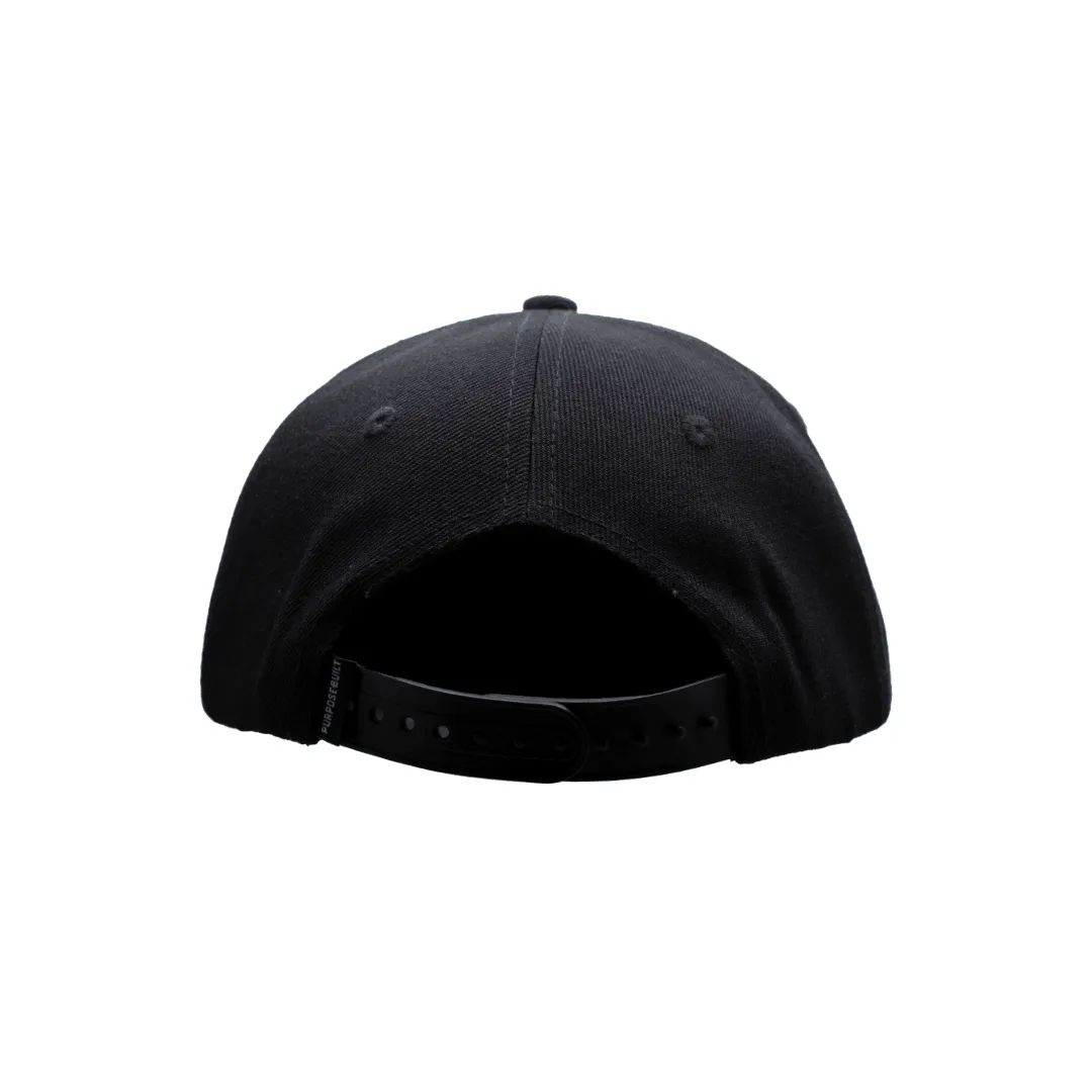 The Badge Snapback - Black/Red
