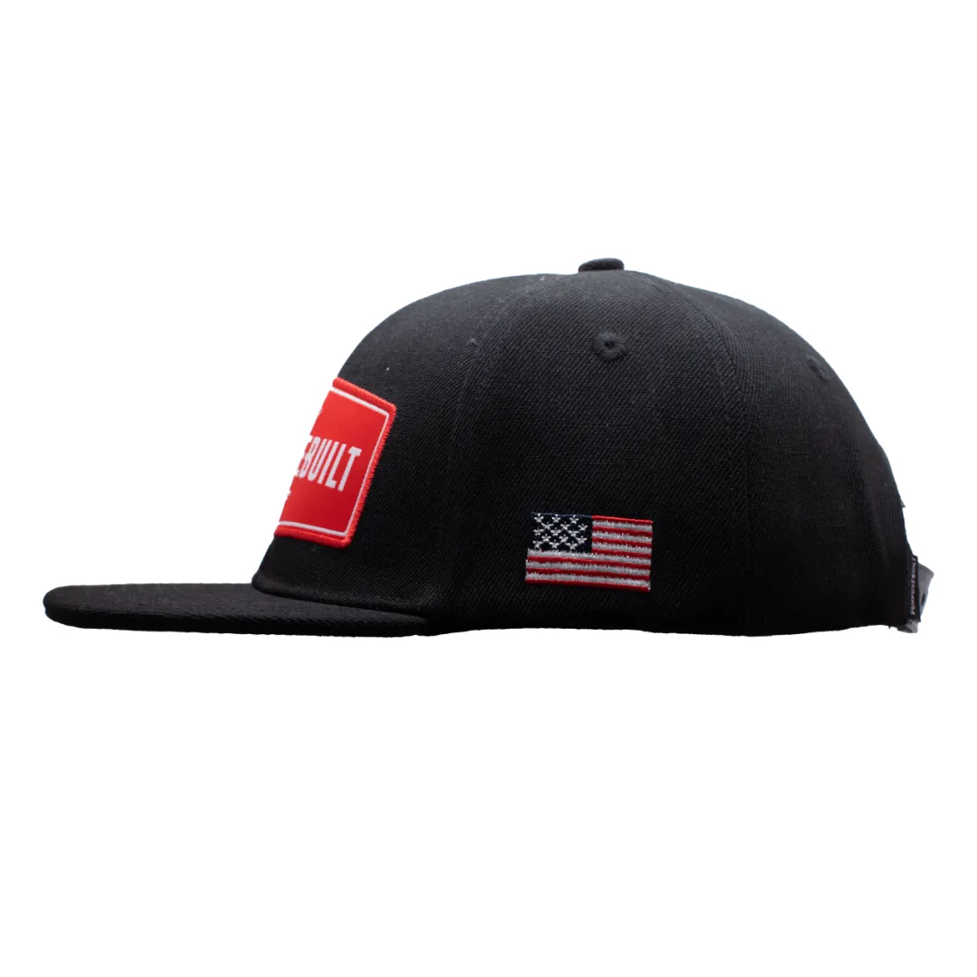 The Badge Snapback - Black/Red