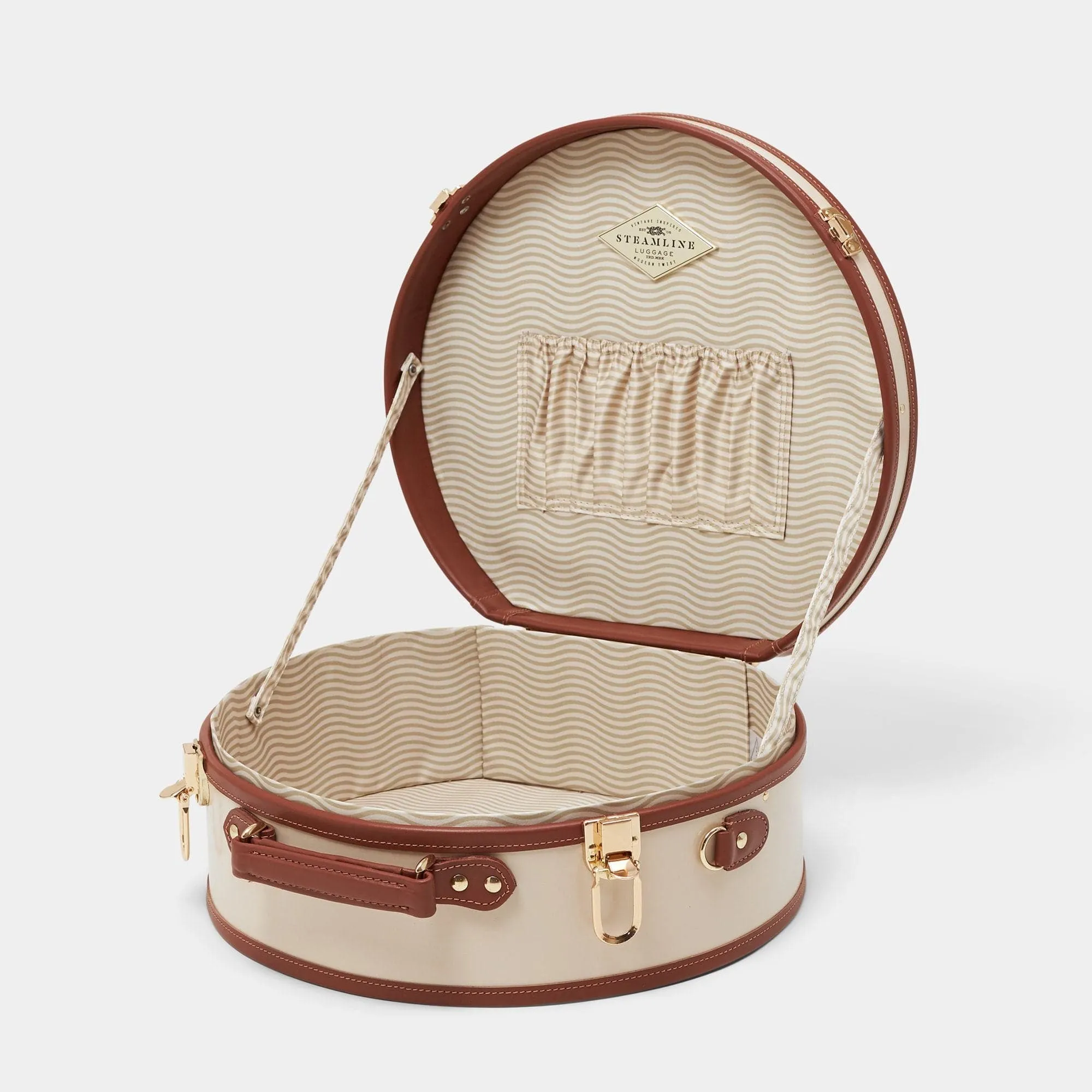 The Diplomat - Cream Hatbox Large