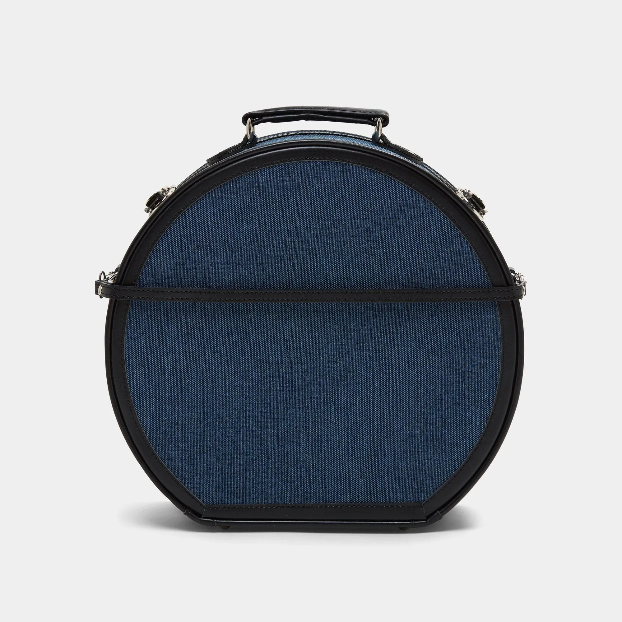The Editor - Navy Hatbox Large