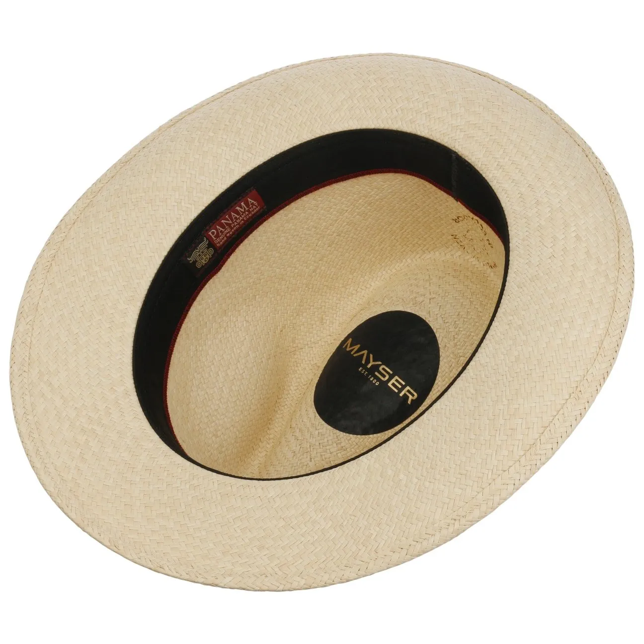 Torino Striped Band Panama Hat by Mayser