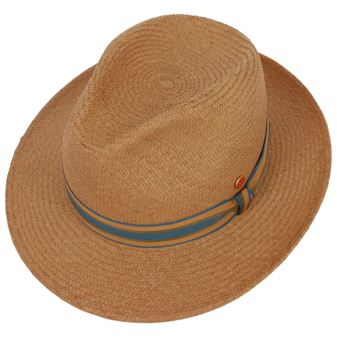 Torino Striped Band Panama Hat by Mayser