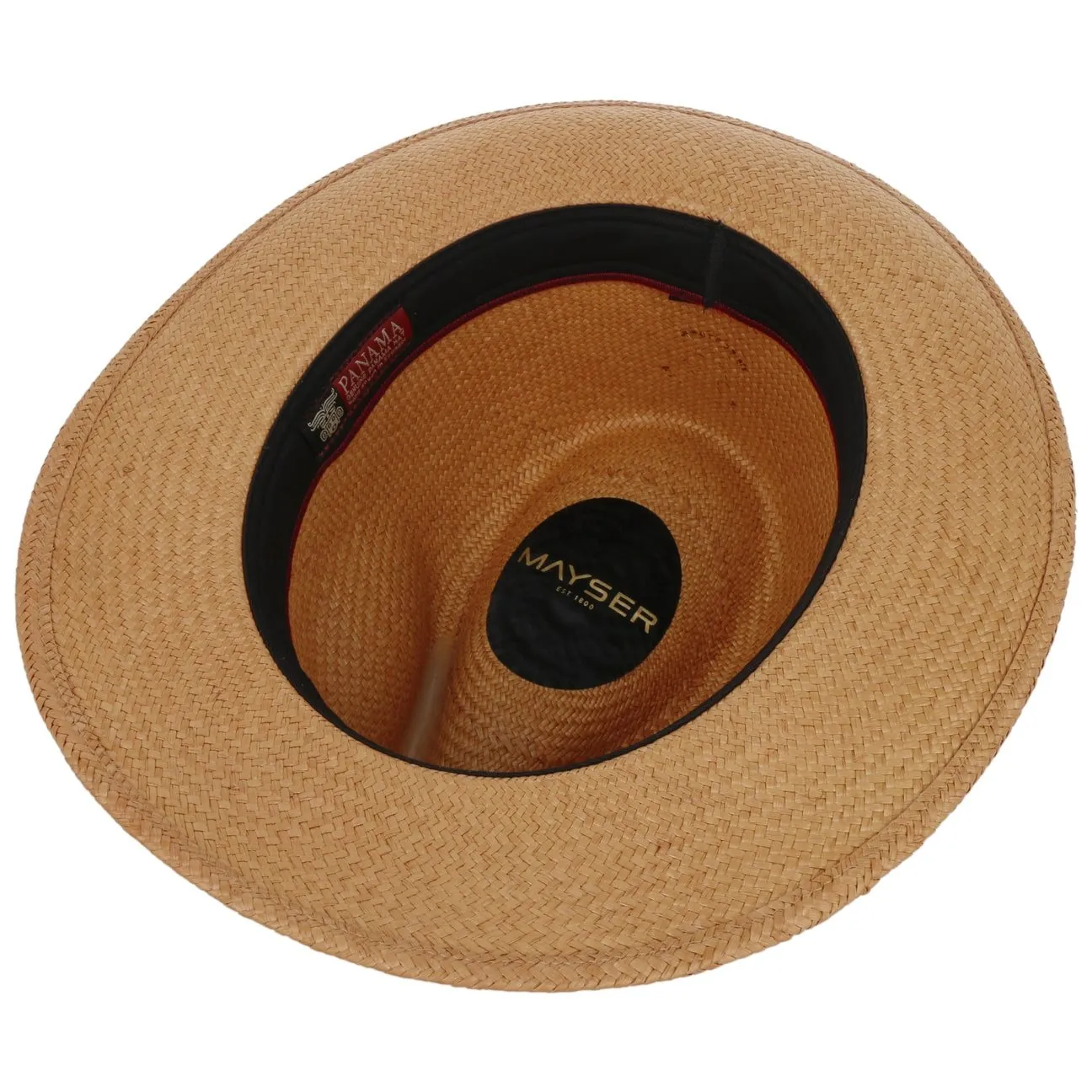 Torino Striped Band Panama Hat by Mayser