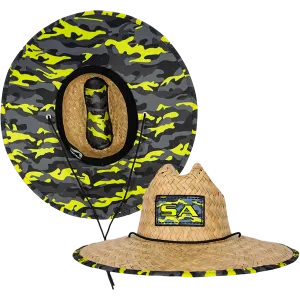 Under Brim Straw Hat | Surge Military Camo 2.0