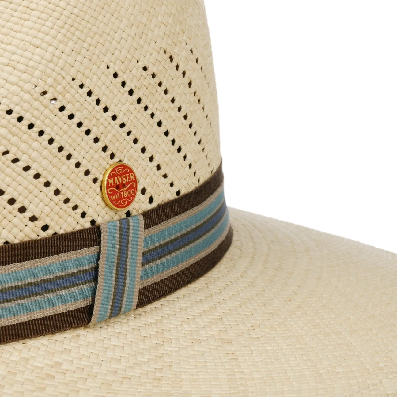 Vented Crown Panama Hat by Mayser