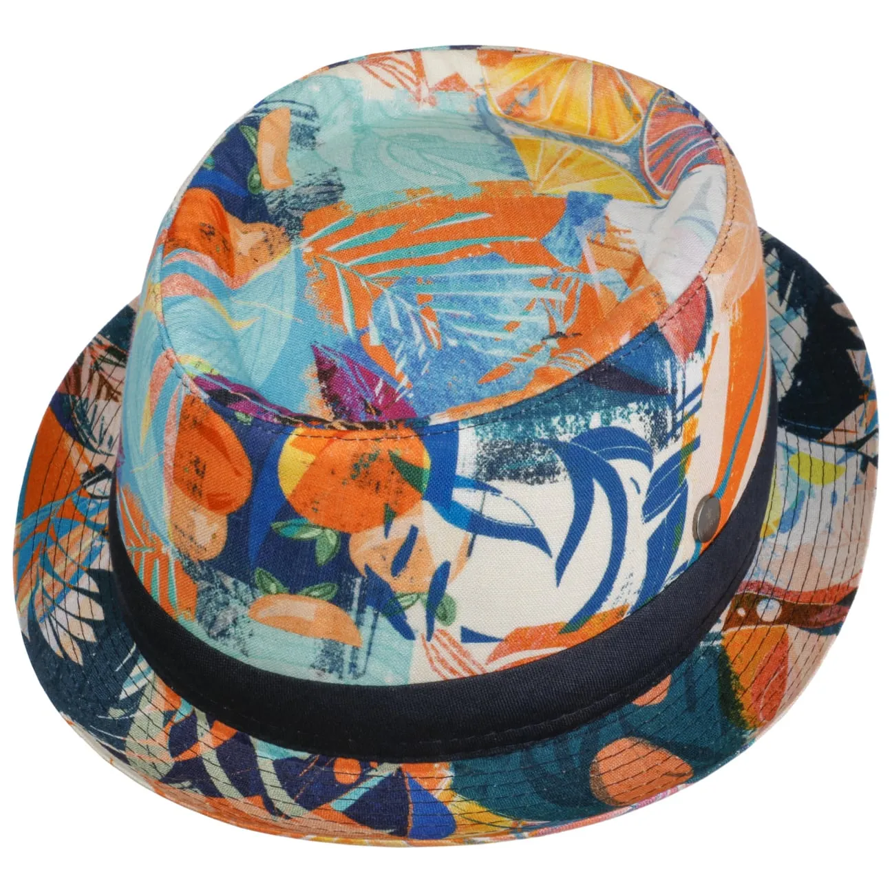 Volcaro Pork Pie Linen Hat by Lierys