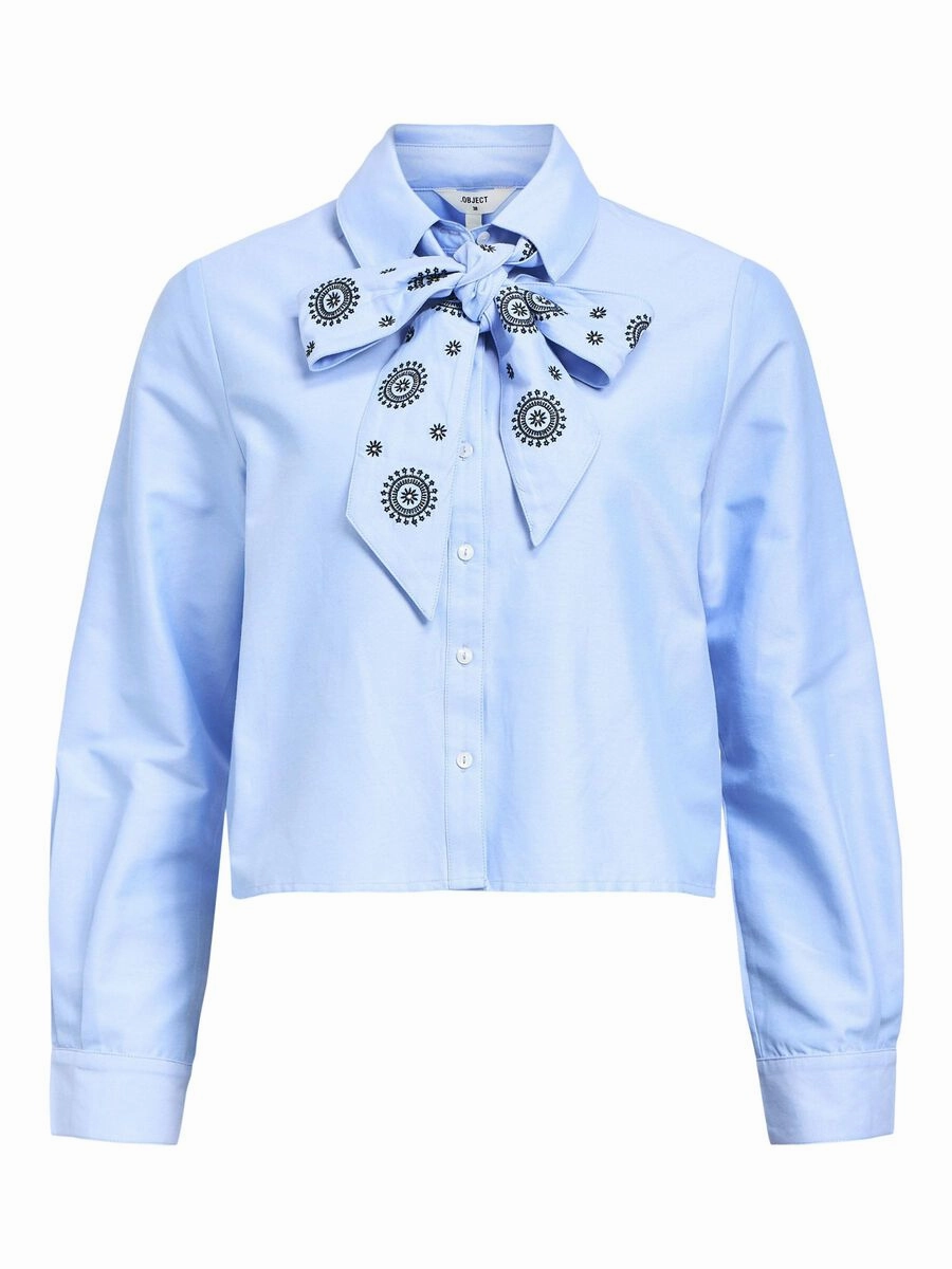 Zane Bow Shirt (Cornflower Blue)