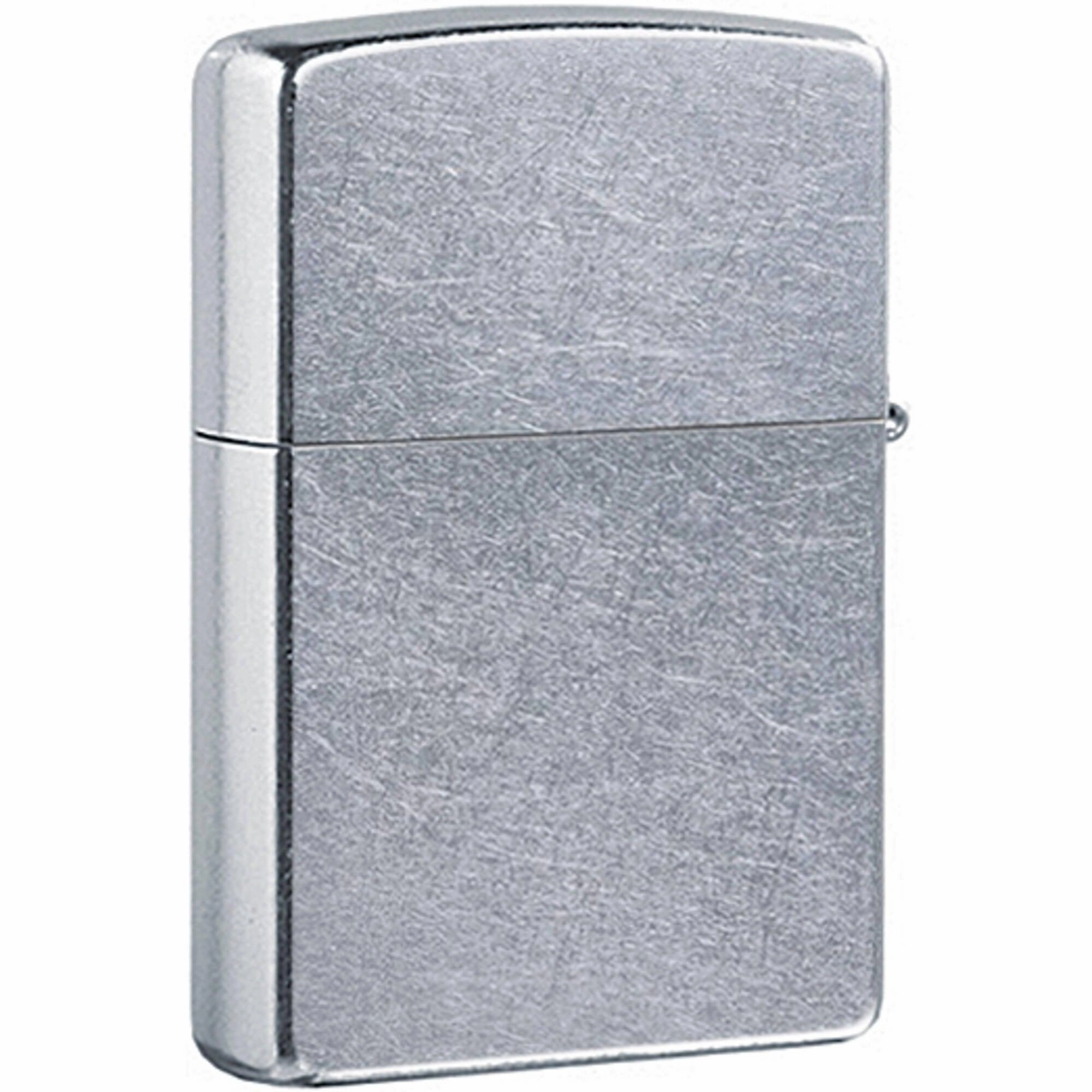 Zippo Windproof Lighter - Toffee Colored Button Logo Street Chrome Finish | 29872